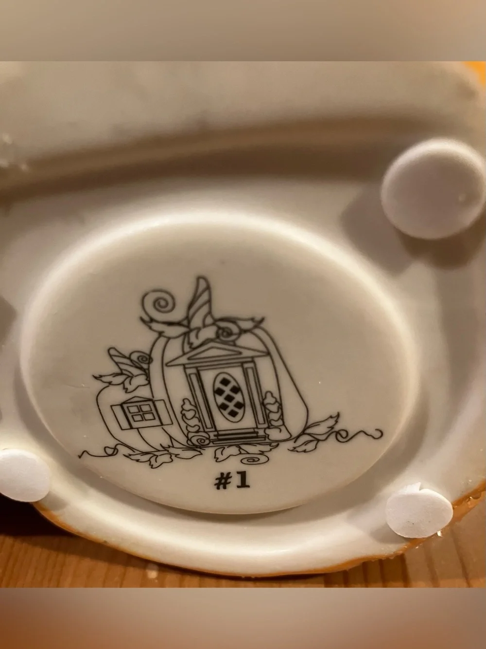 NEW PartyLite Ceramic Pumpkin Cottage Candle Holder #1 Fairy House Candle Holder - Picture 10 of 14